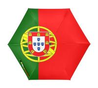 GuoChe Parapluie drapeau du Portugal UV50+ avec étui résistant à la pluie et au vent - Ouverture automatique