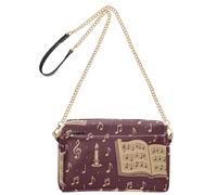 GuoChe Petit sac à bandoulière pour femme en cuir végétalien, sac à main décontracté, imperméable, bandoulière sans couture, motif chants de Noël