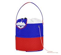 GuoChe Petit sac de rangement pour crochet avec trous Motif drapeau national de la Slovénie