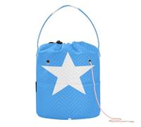 GuoChe Petit sac de rangement pour crochet avec trous Motif drapeau national de la Somalie