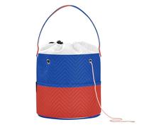 GuoChe Petit sac de rangement pour crochet avec trous pour aiguilles à crochet, Drapeau national de la Russie, 11 Inch x 8.3 Inch x 8.3 Inch, Classique.