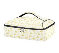 GuoChe Porte-aliments isotherme pour pizza, polyester, feuille d'aluminium de qualité alimentaire, rangement d'ustensiles et de serviettes de table, transport de nourriture en plein air, facile à