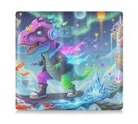 GuoChe Porte-cartes d'immatriculation et d'assurance en cuir pour homme et femme, accessoires de camion pour documents, cartes, permis de conduire, dinosaure, patinage sur des terres flottantes