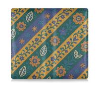 GuoChe Porte-cartes d'immatriculation et d'assurance en cuir pour homme et femme, étui portefeuille pour cartes, documents essentiels, permis de conduire, floral bohème traditionnel