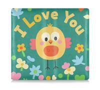 GuoChe Porte-cartes d'immatriculation et d'assurance voiture en cuir pour homme et femme, accessoires pour permis de conduire, cartes et documents essentiels I Love Your Valentine Cartoon Bird3