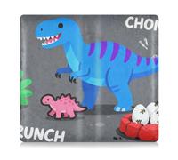 GuoChe Porte-cartes en cuir de qualité supérieure pour homme et femme - Porte-cartes pour cartes d'immatriculation, document essentiel, permis de conduire - Bleu T - Motif Rex Crunch