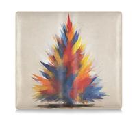 GuoChe Porte-cartes en cuir pour homme et femme, parfait pour toute voiture, camion, moto, remorque ou bateau Motif sapin de Noël