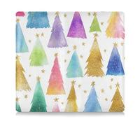 GuoChe Porte-cartes en cuir pour permis de conduire, cartes et documents essentiels pour permis de conduire, cartes et documents essentiels pour homme et femme, motif arbres de Noël multicolores