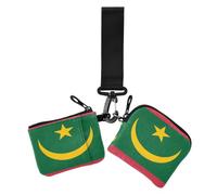 GuoChe Portefeuille double pour femme avec drapeau national de la Mauritanie