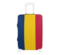 GuoChe Protecteur de bagage multi-tailles pour la plupart des bagages standard, élastique et extensible, résistant aux rayures, protection de valise pour voyage, Drapeau national du Tchad, XL 29-32 in