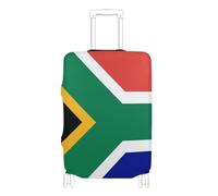 GuoChe Protecteur de bagage multi-tailles pour la plupart des bagages standard, élastique et extensible, résistant aux rayures, protection de valise pour voyage, Drapeau Afrique du Sud., L 26-28 in