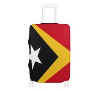 GuoChe Protecteur de bagage multi-tailles pour la plupart des bagages standard, élastique et extensible, résistant aux rayures, protection de valise pour voyage, Drapeau national du Timor-Leste, S 18
