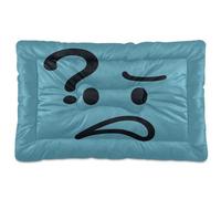 GuoChe Question Mark Matelas lavable aspect confus pour animal domestique avec fond antidérapant doux et confortable pour chiens de grande taille et moyenne 91,4 x 61 cm