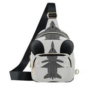 GuoChe Sac à bandoulière pour filles | Sac à main à bandoulière avec oreilles décoratives F-15 Avion de chasse militaire Drapeau des États-Unis