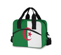 GuoChe Sac à déjeuner personnalisé avec drapeau de la République démocratique de l'Algérie pour femme avec bandoulière