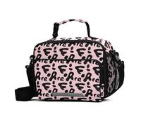 GuoChe Sac à déjeuner vintage à fleurs tourbillonnantes haute capacité réutilisable avec bandoulière réglable pour le travail, les voyages, l'extérieur