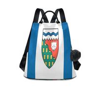 GuoChe Sac à dos de lycée tendance antivol pour voyage, travail, quotidien avec porte-clés pompon, Drapeau des Territoires du Nord-Ouest, One Size, Sacs à dos de voyage