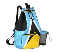 GuoChe Sac à dos de sport avec cordon de serrage et poche pour bouteille d'eau - Séparation sèche et humide, Drapeau national de Sainte-Lucie, One Size, Sacs à dos d'écolier pour enfants