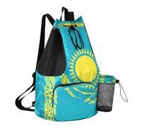 GuoChe Sac à dos de sport avec cordon de serrage et poche pour bouteille d'eau - Séparation sèche et humide, Drapeau des îles Caïmans, One Size, Sacs à dos d'écolier pour enfants