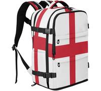 GuoChe Sac à dos de voyage en tissu durable pour ordinateur portable de 16" avec plusieurs compartiments pour voyage d'affaires, Drapeau de l'Angleterre, taille unique