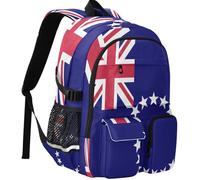 GuoChe Sac à dos de voyage imprimé 30 l avec plusieurs poches, Drapeau des îles Cook, One Size, Sacs à dos basiques polyvalents