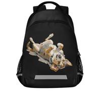 GuoChe Sac à dos d'école pour ordinateur portable pour enfants | Avec bande réfléchissante 43,2 cm - Berger allemand ludique roulant sur le thème du festival du chien