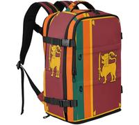 GuoChe Sac à dos en tissu sergé Capacité 20 l avec plusieurs compartiments pour les trajets, Drapeau national du Sri Lanka, One Size, Sacs à dos basiques polyvalents