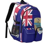 GuoChe Sac à dos étudiant résistant à l'usure taille unique avec boucle magnétique pour sac à dos d'école, Drapeau de la Géorgie du Sud et du Sandwich du Sud, One Size