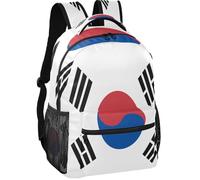 GuoChe Sac à dos minimaliste avec doublure en peau de pêche 6 compartiments pour adolescents de 7 à 18 ans pour voyage Drapeau du Zimbabwe, Drapeau national de la République populaire démocratique
