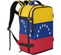 GuoChe Sac à dos pour ordinateur portable en tissu durable Capacité 20 l avec plusieurs poches pour voyage d'affaires, Drapeau du Venezuela, One Size, Sacs à dos basiques polyvalents