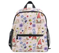 GuoChe Sac à dos pour tout-petits filles garçons enfants sac d'école S, Cottagcore - Blush Thé anglais Esthetic Botanical Garden, Small, Sac à dos