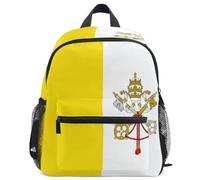 GuoChe Sac à dos pour tout-petits filles garçons enfants sac d'école S, Drapeau de la Cité du Vatican, Small, Sac à dos