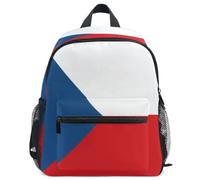 GuoChe Sac à dos pour tout-petits filles garçons enfants sac d'école S, Drapeau de la République tchèque, Medium, Sac à dos