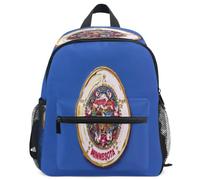 GuoChe Sac à dos pour tout-petits filles garçons enfants sac d'école S, Drapeau de l'État du Minnesota Bleu, Medium, Sac à dos