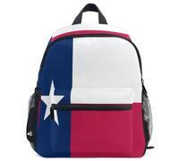GuoChe Sac à dos pour tout-petits filles garçons enfants sac d'école S, Drapeau de l'État du Texas, Medium, Sac à dos