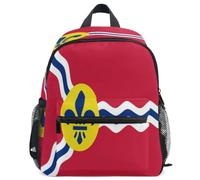 GuoChe Sac à dos pour tout-petits filles garçons enfants sac d'école S, Drapeau de Saint-Louis, Missouri, M