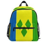 GuoChe Sac à dos pour tout-petits filles garçons enfants sac d'école S, Drapeau de Saint Vincent et les Grenadines, Medium, Sac à dos