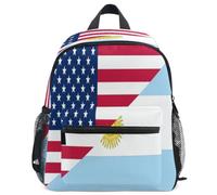 GuoChe Sac à dos pour tout-petits filles garçons enfants sac d'école S, Drapeau des États-Unis Argentin, Medium, Sac à dos