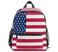 GuoChe Sac à dos pour tout-petits filles garçons enfants sac d'école S, Drapeau des États-Unis, Medium, Sac à dos