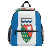 GuoChe Sac à dos pour tout-petits filles garçons enfants sac d'école S, Drapeau des Territoires du Nord-Ouest, Medium, Sac à dos