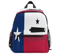 GuoChe Sac à dos pour tout-petits filles garçons enfants sac d'école S, Drapeau du Texas Come and Take It, M