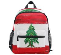 GuoChe Sac à dos pour tout-petits filles garçons enfants sac d'école S, Drapeau Liban République libanaise, Small, Sac à dos