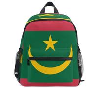 GuoChe Sac à dos pour tout-petits filles garçons enfants sac d'école S, Drapeau national de la Mauritanie, Medium, Sac à dos