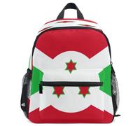 GuoChe Sac à dos pour tout-petits filles garçons enfants sac d'école S, Drapeau national du Burundi, Small, Sac à dos
