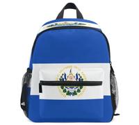GuoChe Sac à dos pour tout-petits filles garçons enfants sac d'école S, Drapeau national du Salvador, Small, Sac à dos
