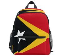GuoChe Sac à dos pour tout-petits filles garçons enfants sac d'école S, Drapeau national du Timor-Leste, Medium, Sac à dos