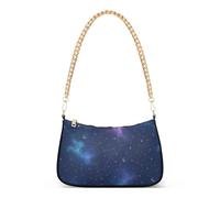 GuoChe Sac à main à bandoulière léger avec chaîne céleste à paillettes pour l'automne