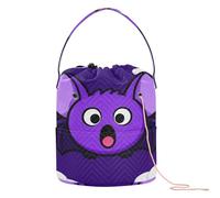 GuoChe Sac de rangement surprise avec trous pour crochet et crochet Violet