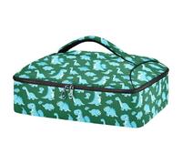 GuoChe Sac de transport isotherme pour pizza 600D imperméable en tissu Oxford pour ustensiles et serviettes de table, transport de nourriture en plein air, utilisation en toutes occasions, fond vert