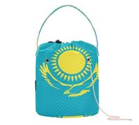 GuoChe Sac de voyage portable avec motif drapeau des îles Caïmans pour crochet et tricot